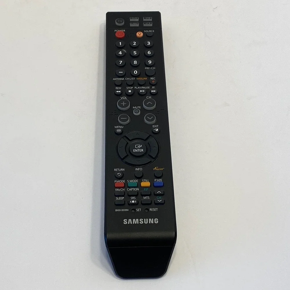Samsung TV Remote Control BN59-00599A Black Universal AnyNet+ Wiselink Untested